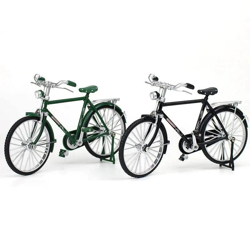 HOT 1:10 Mini Model Alloy Bicycle Diecast Finger Mountain Bike Bend Adult Simulation Collection Die Cast Gifts Toys For Boys