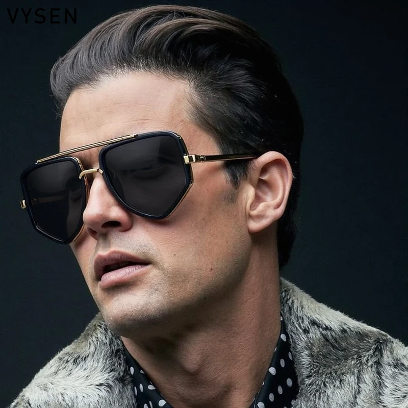

Polarized Vintage Polygon Sunglasses Men 2026 Luxury Brand Trendy UV400 Outdoor Sun Glasses For Male Punk Double Beam Eyewear