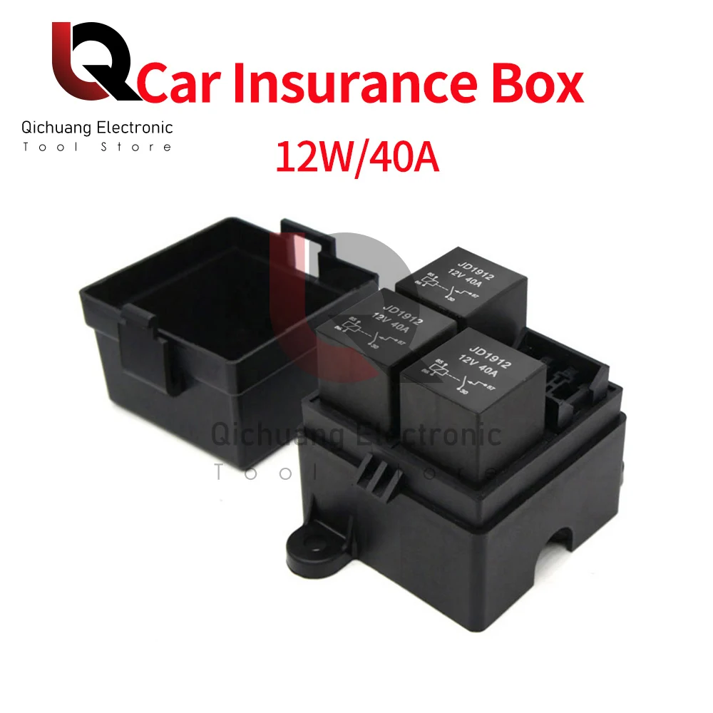 Free Combination Auto Car Truck 3 Way Fuse Holder Relay holder Circuit Standard ATO Blade Fuse Relay Holder 12V 40A Relay