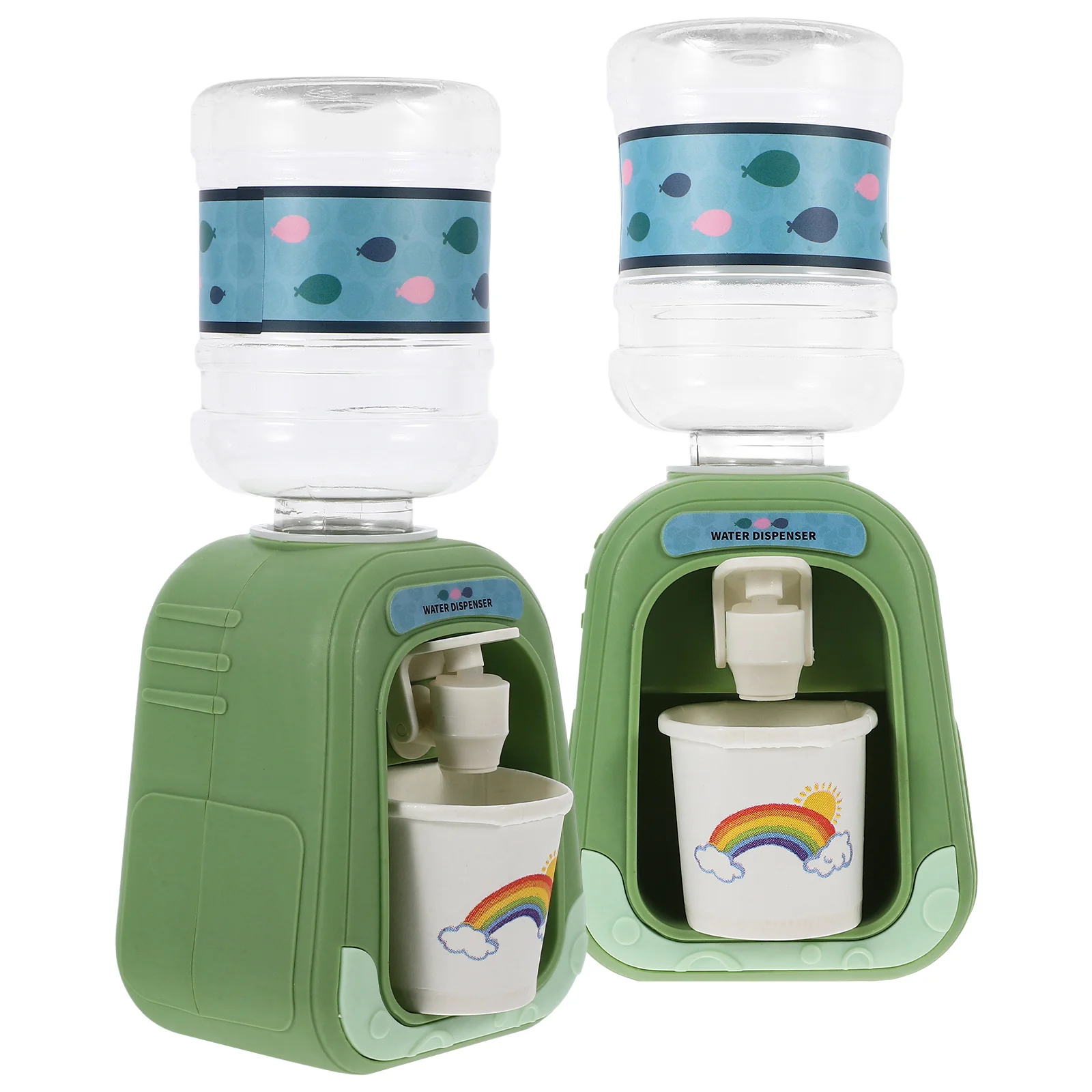 2 Sets Mini Water Dispenser Educational Toys Fountain Childrens Taste Pretend