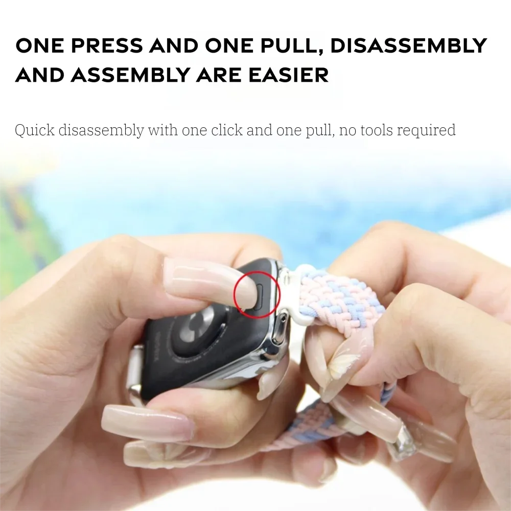 حزام نايلون + مشبك مغناطيسي لساعة Xiaomi Band 8Pro 9Pro سريع الإصدار قابل للتنفس سوار ساعة رياضية لساعة Redmi 5 4 #6