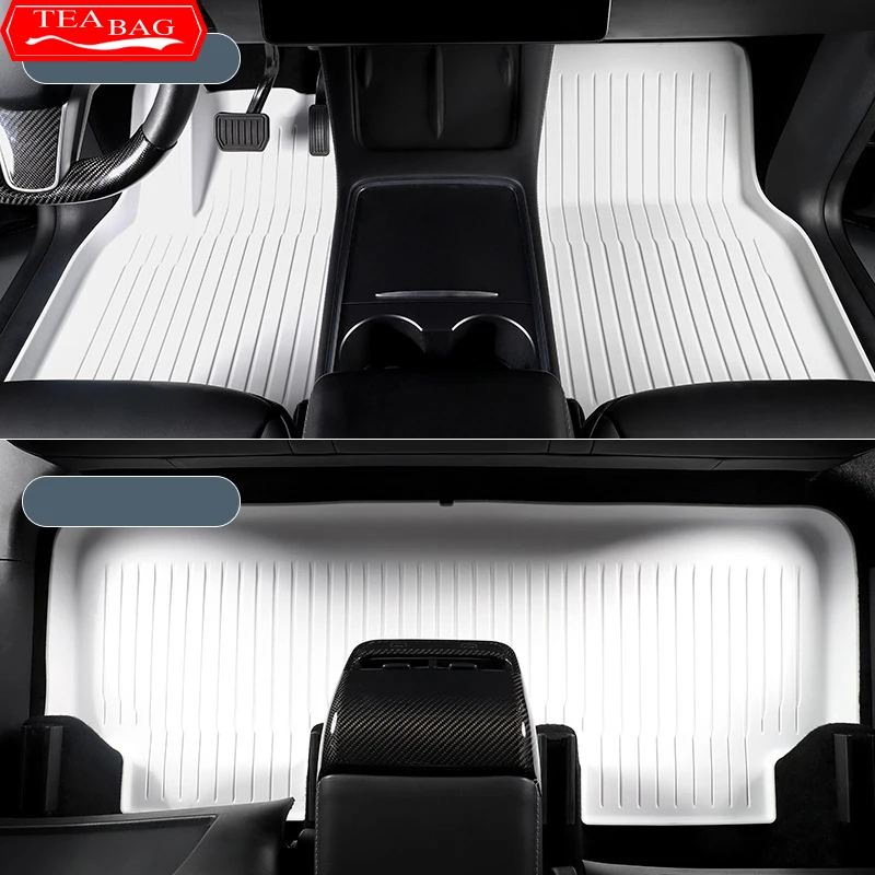 For Tesla Model 3 Model Y 2021-2024 Car Styling Floor Mats Special TPE Material Waterproof Trunk Mat Auto Interior Accessories