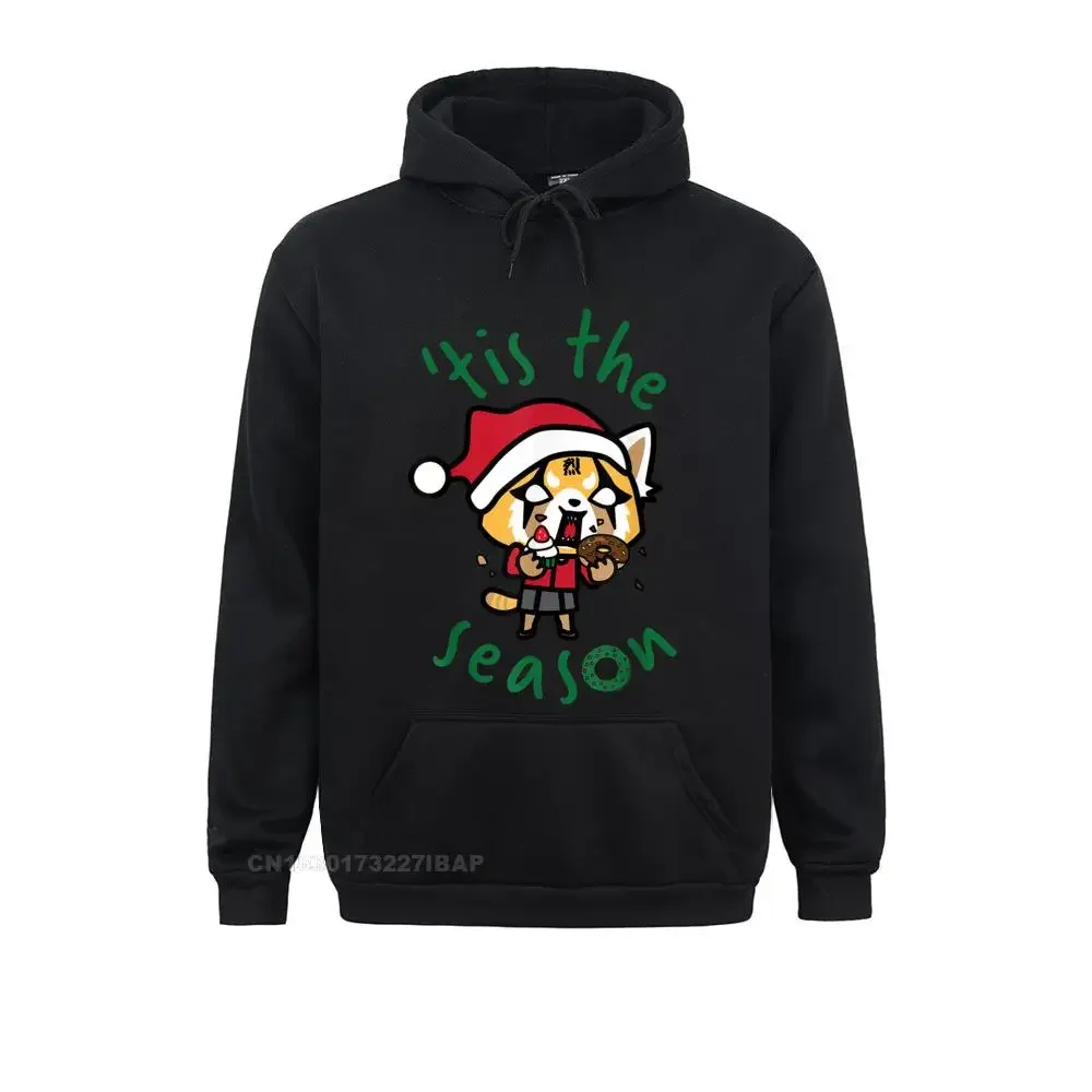 Aggretsuko Rage Tis The Season Tee Shirt Hoodies 2021 Fashion Summer Long Sleeve Men Sweatshirts Print Hoods Sweater