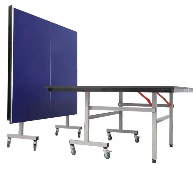 

Factory Supply Foldable Table Tennis Table with Wheels Board Thickness 15mm Ping Pong Table for Professional Sports Competition
