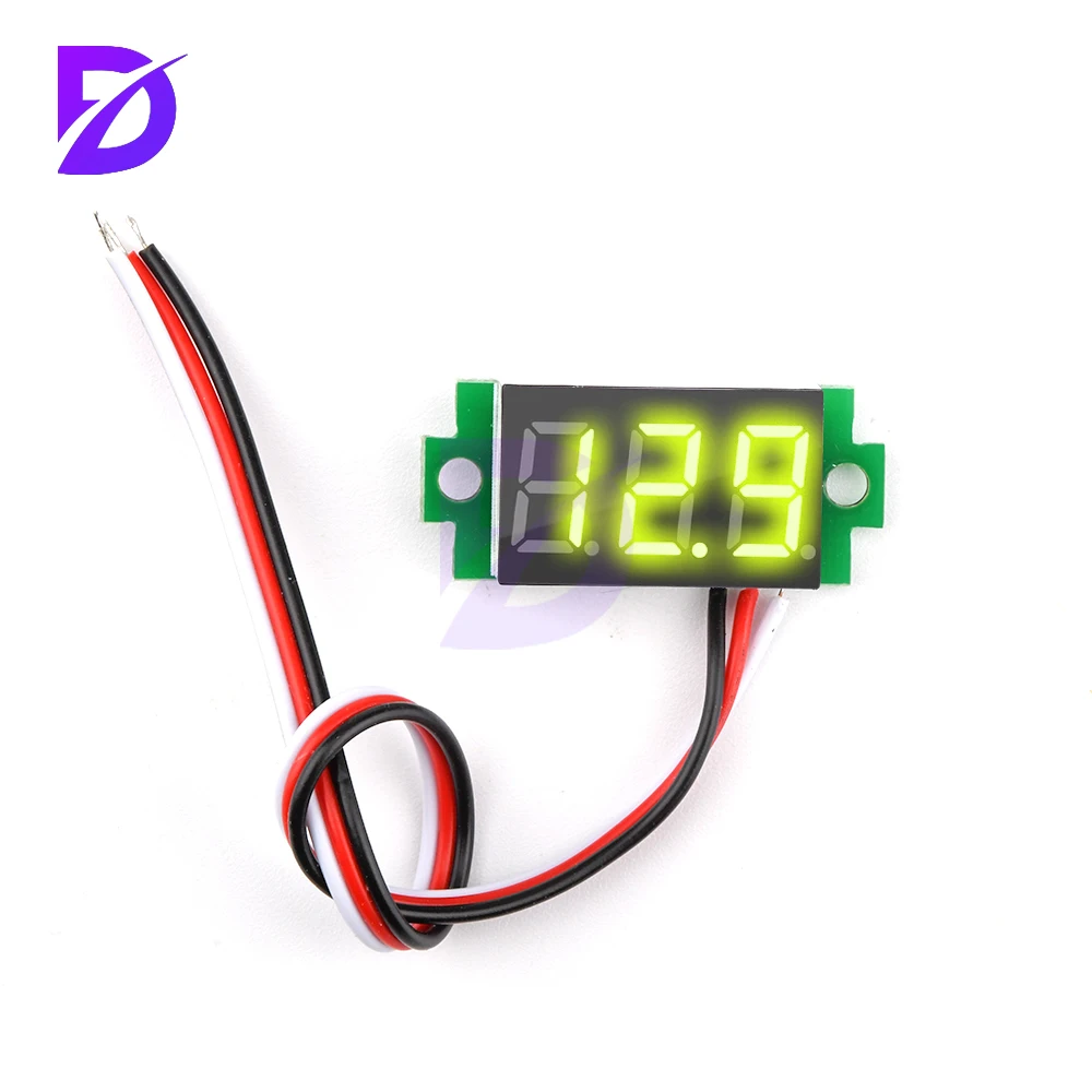 0,36 Zoll DC 4,7-32 V 2 Drähte Mini Digit Display Voltmeter Mini LED Digital Panel Volt Spannung Meter Instrument Auto 12 V 24 V