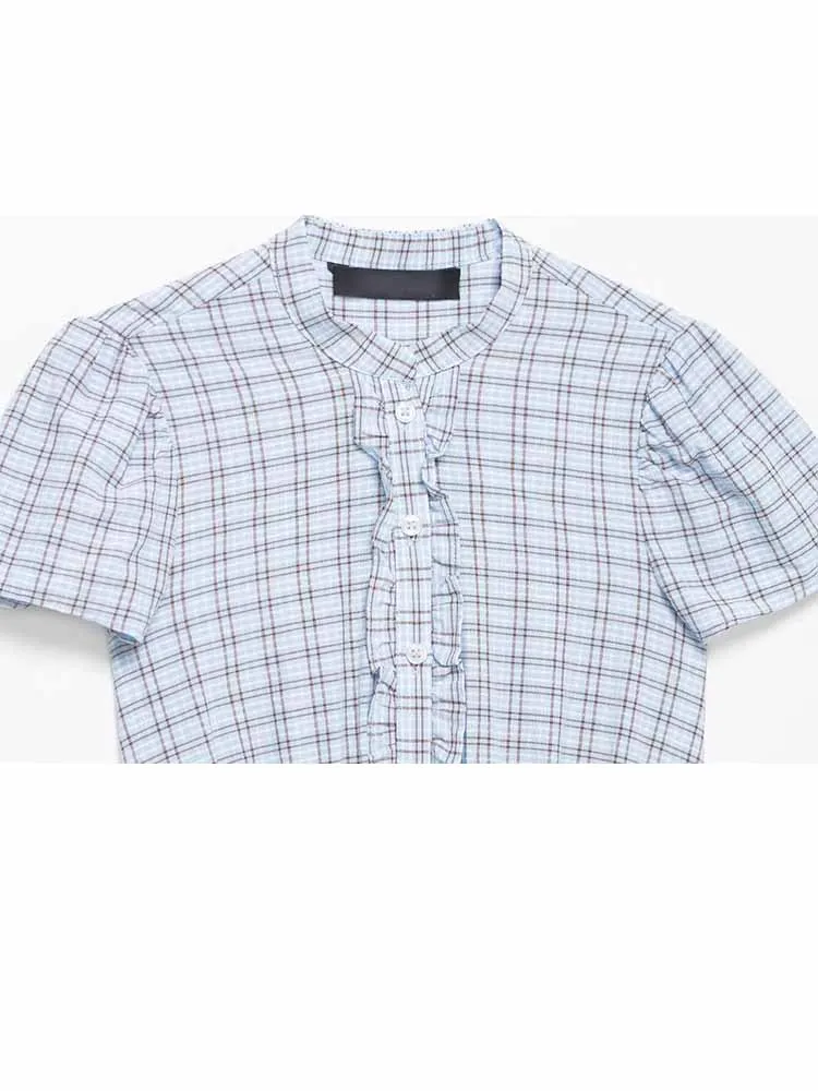 

HH Woman Spring Fashion Short Sleeves Round Neck Lace Decoration Tiered Skirt Dress Female Casual Versatile Commuting Dress