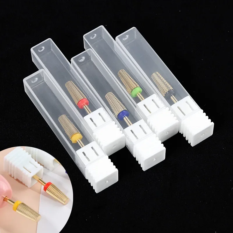 Rechte Groef 5 in 1 Carbide Nail Boren 3/32 ''Frees Met Cut Boren Carbide Manicure Verwijderen gel Nagels Accessoire