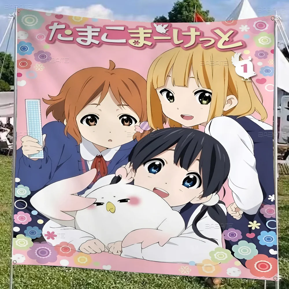 T-Tamako Market Large Size Shop Art Promotion Advertising Booth Flag Hanging Banners