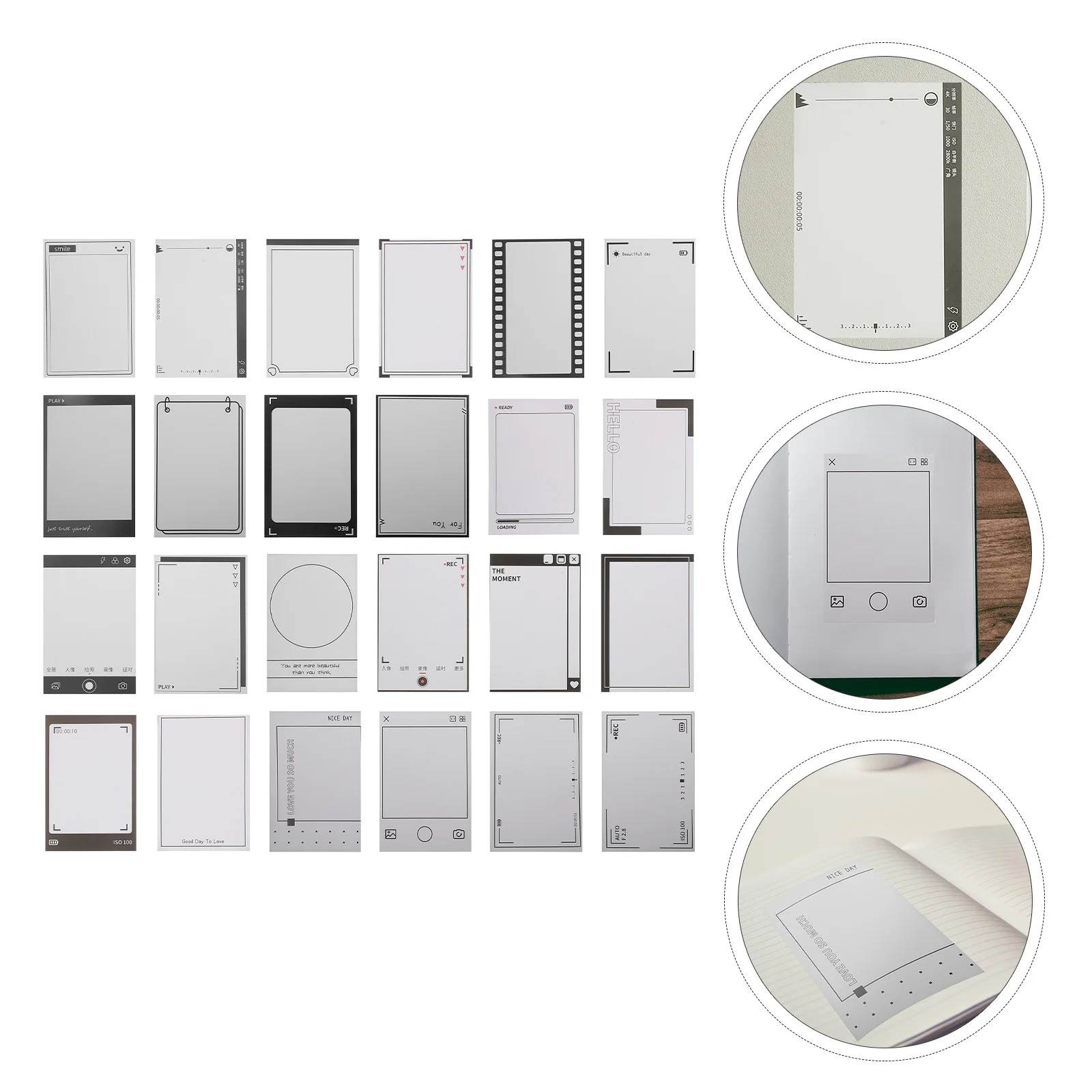 

3 set Decor Collage Card Scrapbook Paper DIY Decorative Stationery Aesthetic Journal Material for Notebook Photo Frame Gift Box