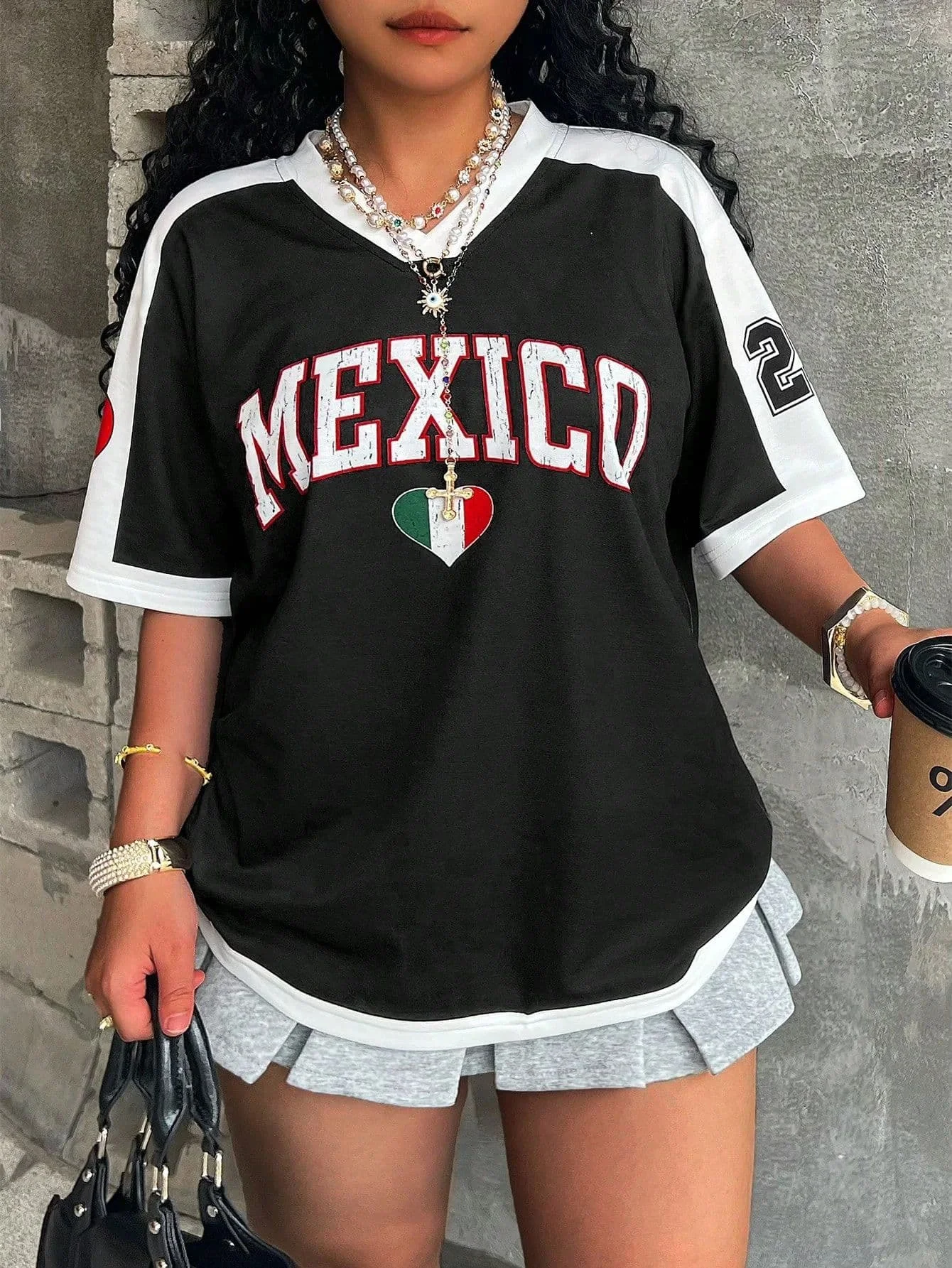 Mexico Pattern Digital Printed Football Jersey Women's T-Shirt Loose Quick Drying Short Sleeved Sportswear Casual Tops Clothing