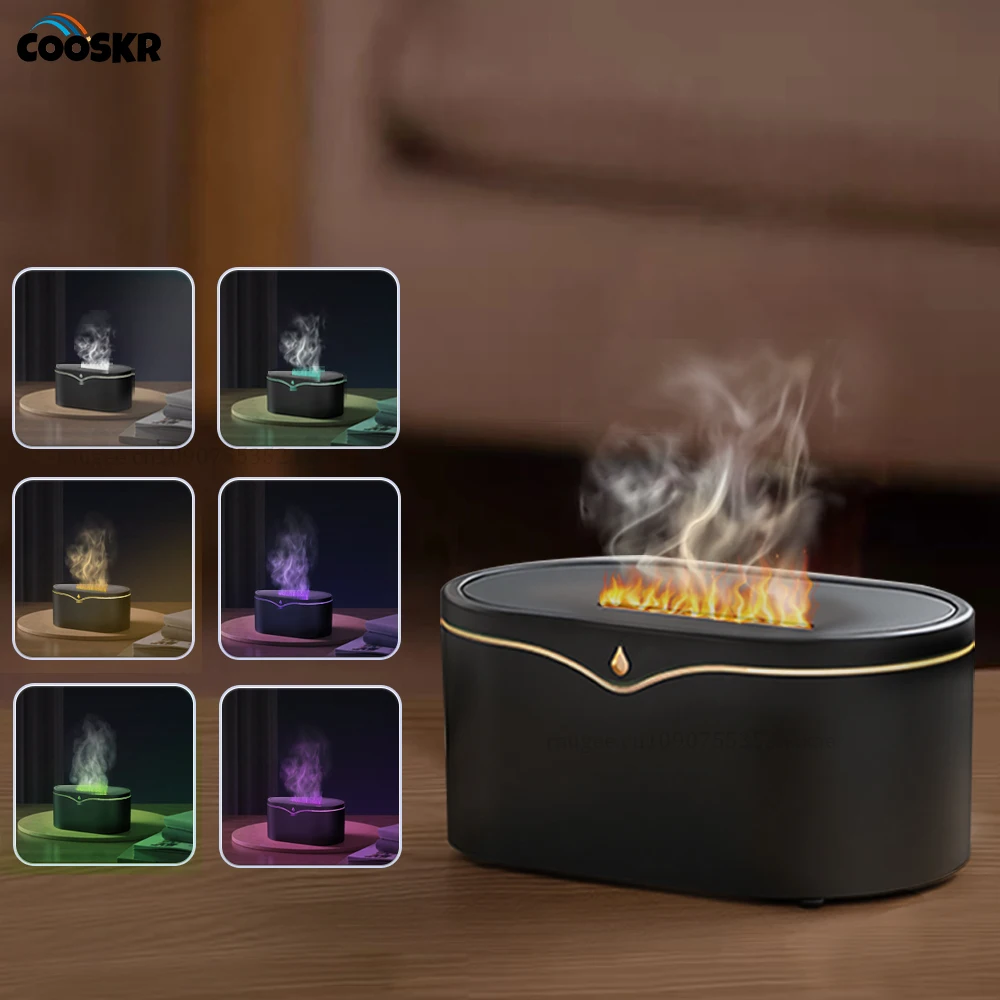 

Aroma Humidifier 150ml Flame Diffuser for Essential Oils Aroma Diffusers with Cool Mist Aromatherapy Diffuser for Home Bedroom
