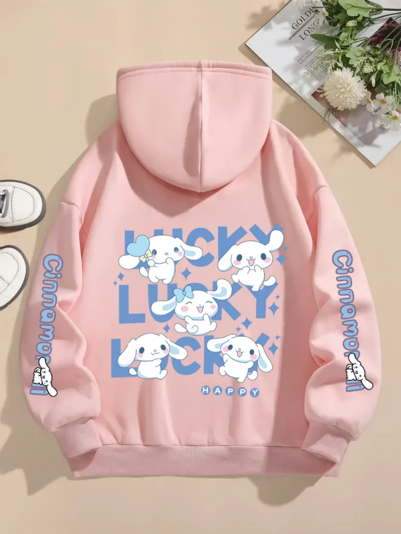 Sanliou Jade Precious Dog Pattern Printed Hoodie, Autumn and Spring Drawstring Casual Men's and Women's Warm Hoodie