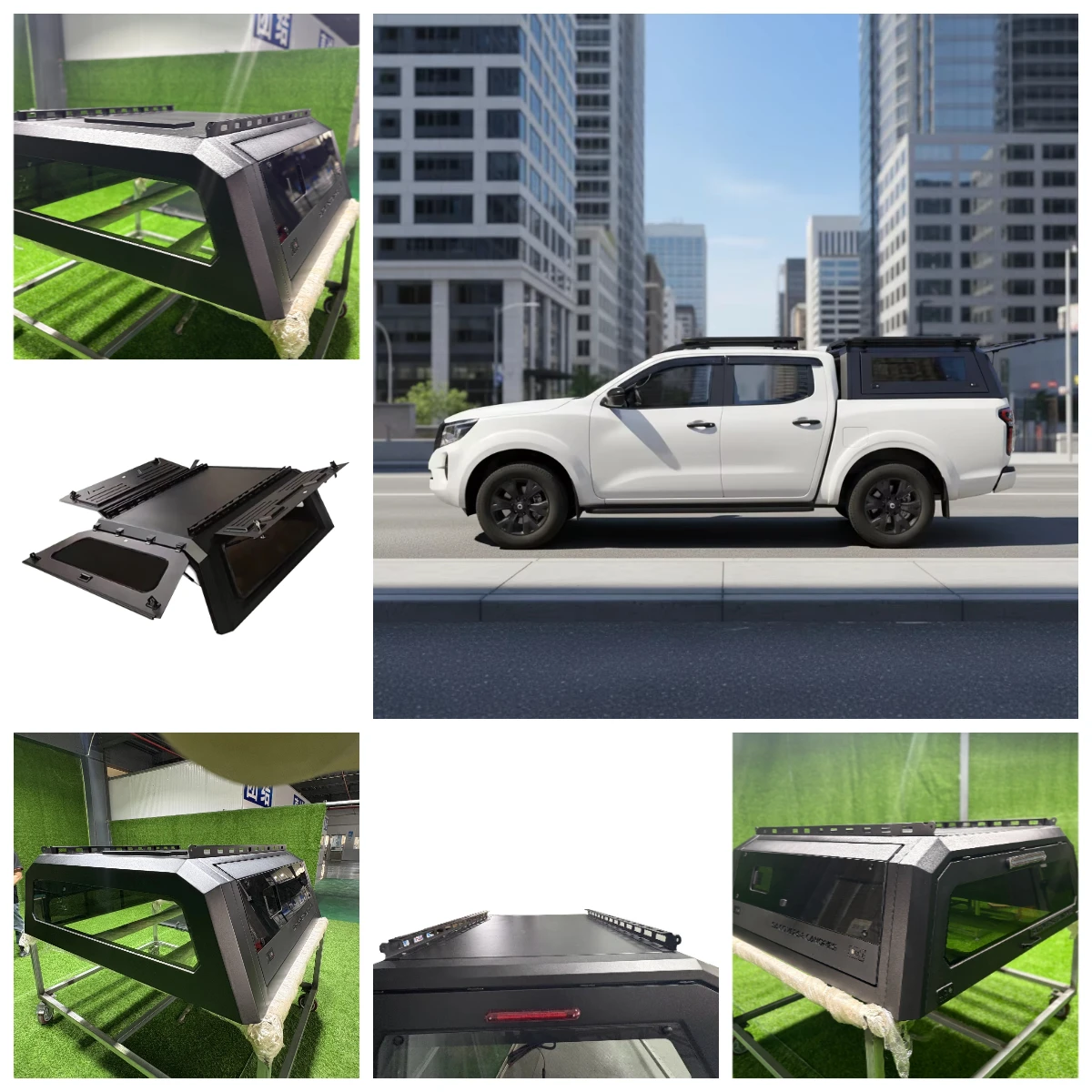 

Durable Modular Truck Canopy for 4x4 F-150 Camper with Low Wind Noise System