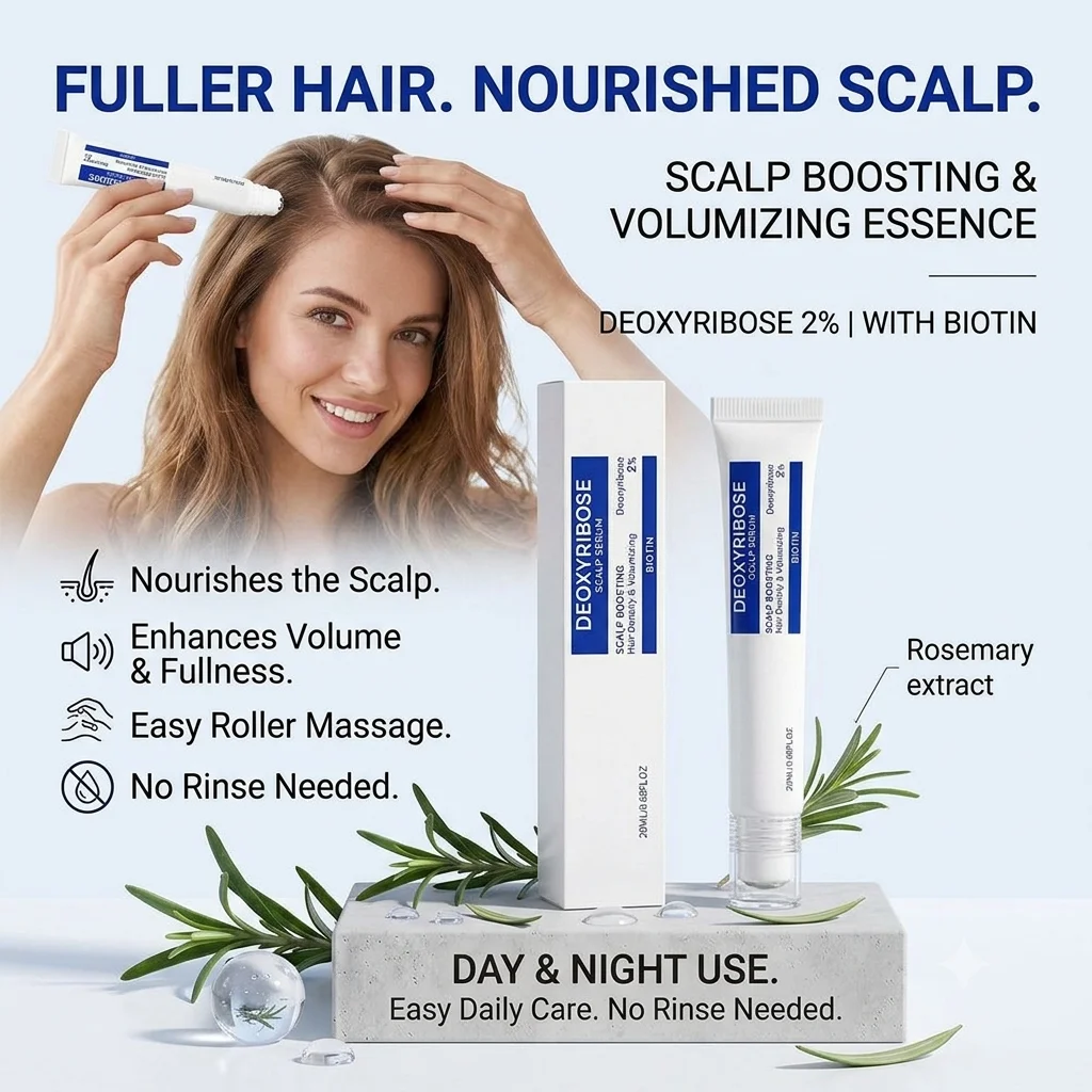 New Intensive Volumizing Scalp Care Serum Hair Thickening Strengthen Thin Roots Anti Thinning Repair Nourishing Daily Serum