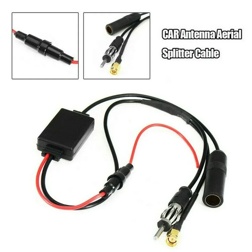 

DAB + Antenna Splitter Cable Adapter Radio Adapter FM Antenna And Crossover DE Signal Booster SMA Converter FM/AM Accessories