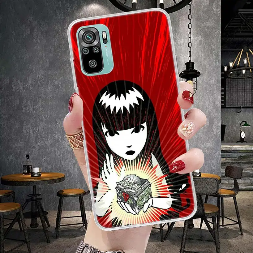 Comics Emily The Strange Soft Phone Case For Xiaomi Redmi 9A 9C 9T 10A 10C 12 12C 10 9 10X 8A 8 7A 7 6A 6 Pro K40 K20 K30 Cover