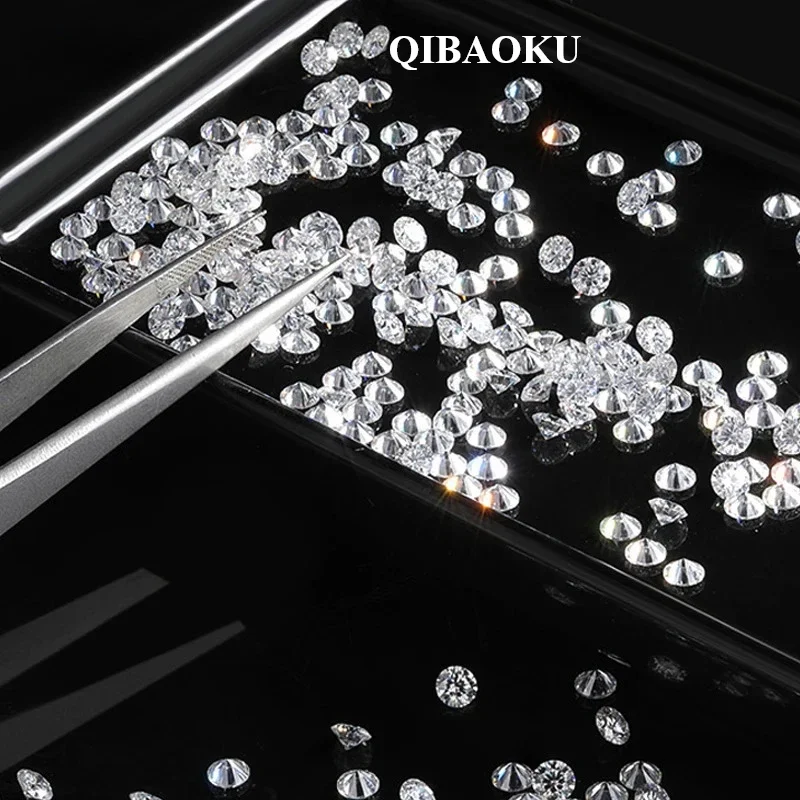 FCGJHW 1-5mm D Color Loose Gemstones Moissanite Stones VVS1 Round Shape Diamond Excellent Brilliant Pass Diamond Tester 2026