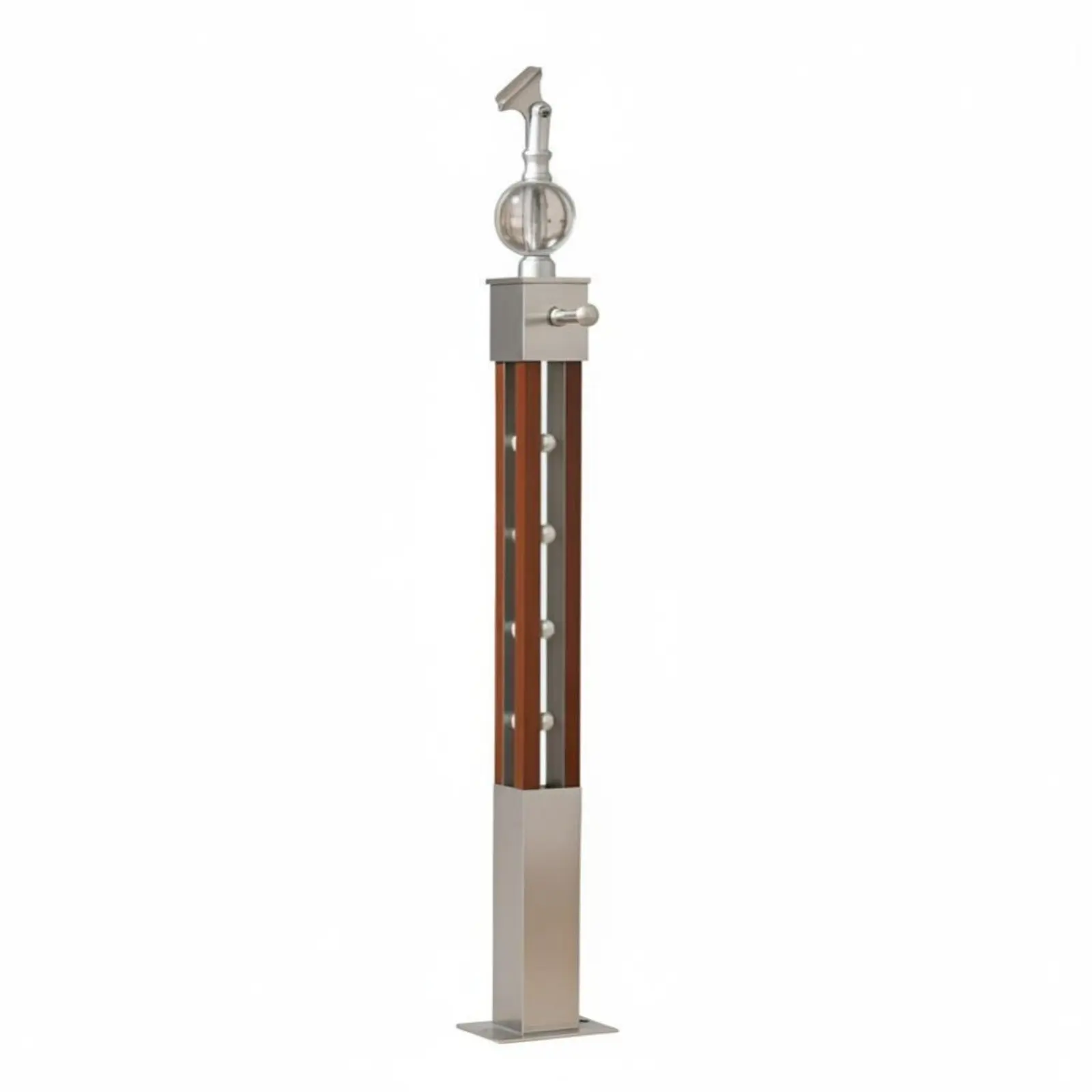 Brushed Stair Handrail Guardrail, Metal Kit, Minimalist Luxury, Indoor Home, DIY Installation, No Cement Base - view 5