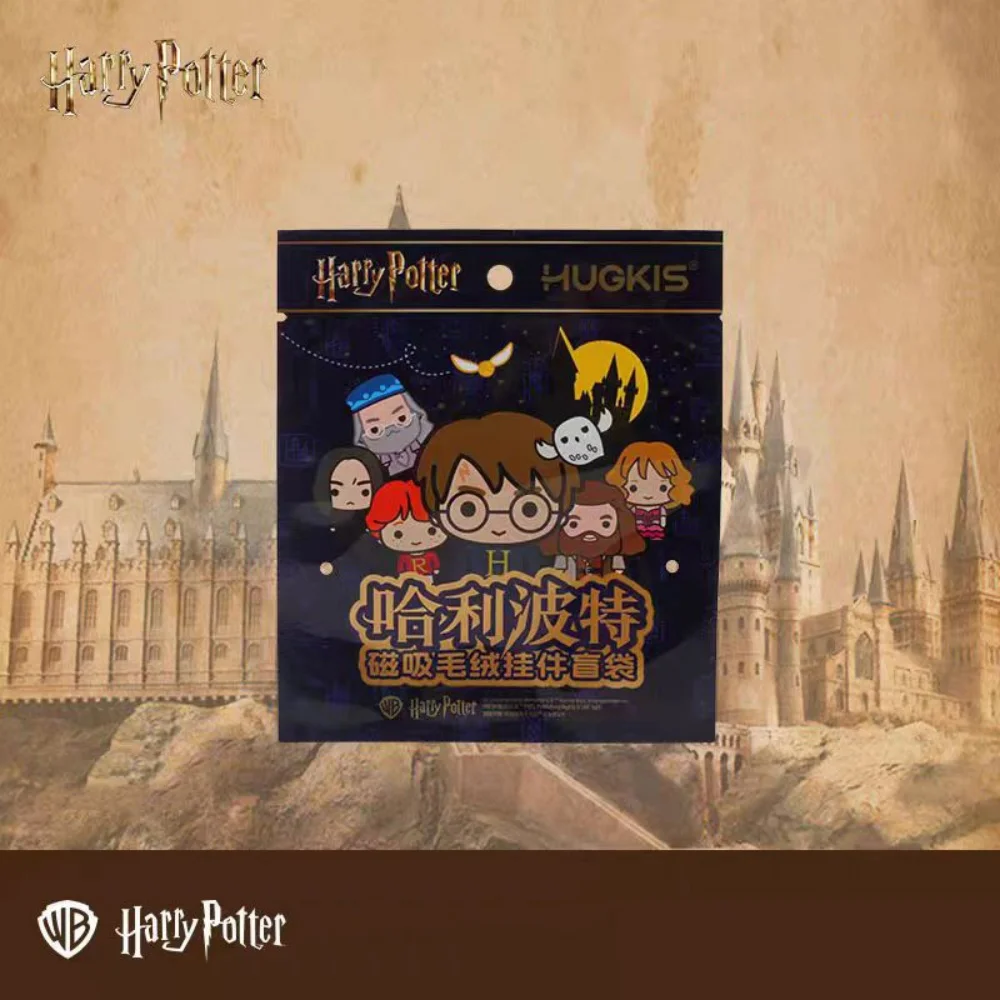 Oryginalne pluszowe lalki Harry Potter, zabawki, postacie z kreskówek z Hogwartu, mini magnetyczne figurki, pluszaki, ozdoby do plecaków, kolekcja dla fanów, prezenty.