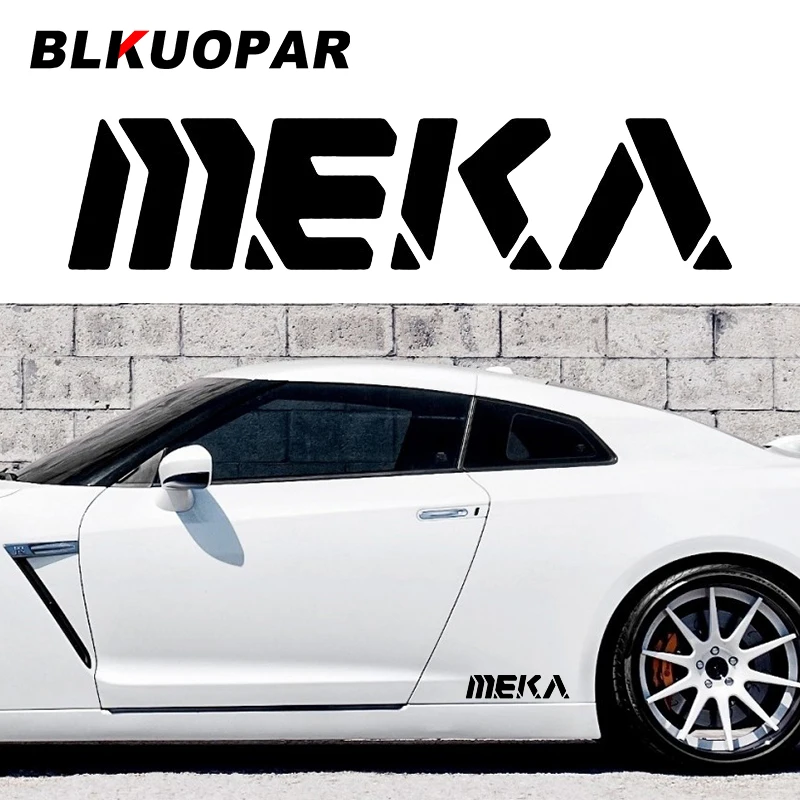 BLKUOPAR-pegatinas con texto para Overwatch Dva Meka, pegatinas de coche para ordenador portátil, ventanas, maletero, casco, pegatina, parachoques, Protector de puerta