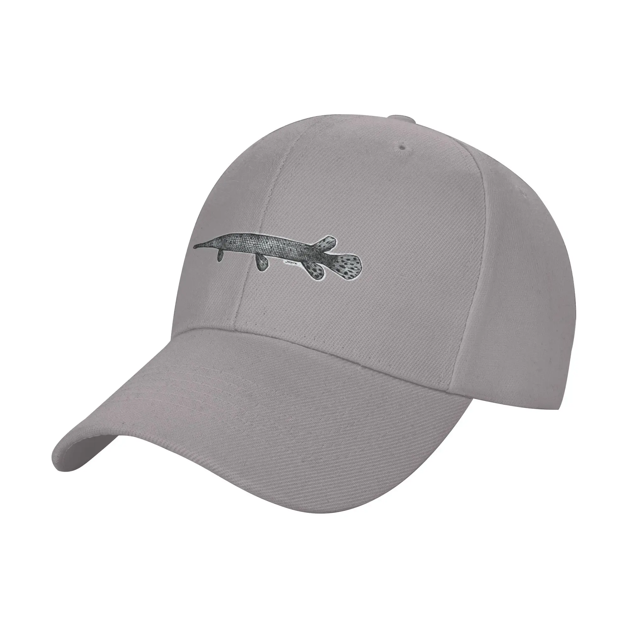 Hot Sale Spotted Gar Fish Baseball Cap  Hiphop Men's Cap  Stadium Watching Game Men's Cap