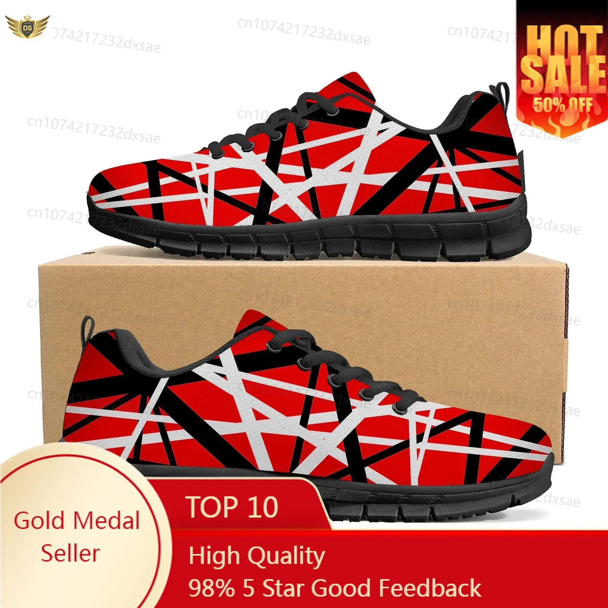 Van Evh 1984 Stripes Halen Sports Shoes Mens Women Teenager Kids Sneakers Rock Band 5150 Casual Custom Couple High Quality Shoes