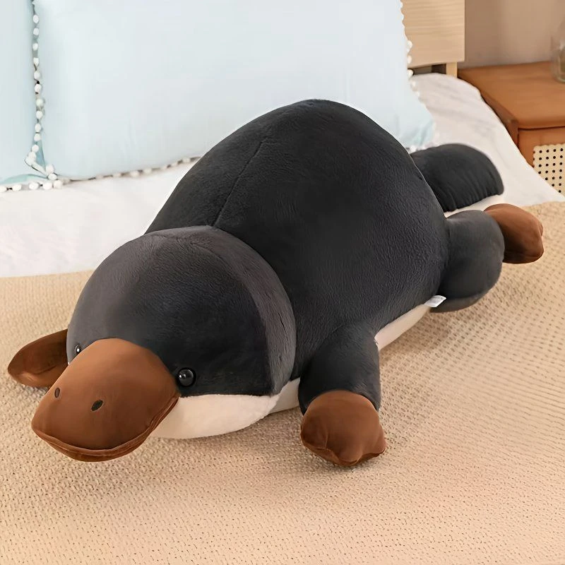 

70cm Black Platypus Plush Toy, Cute and Soft Soothing Pillow, Animal Doll, Perfect for Children's Festival and Birthday Gifts