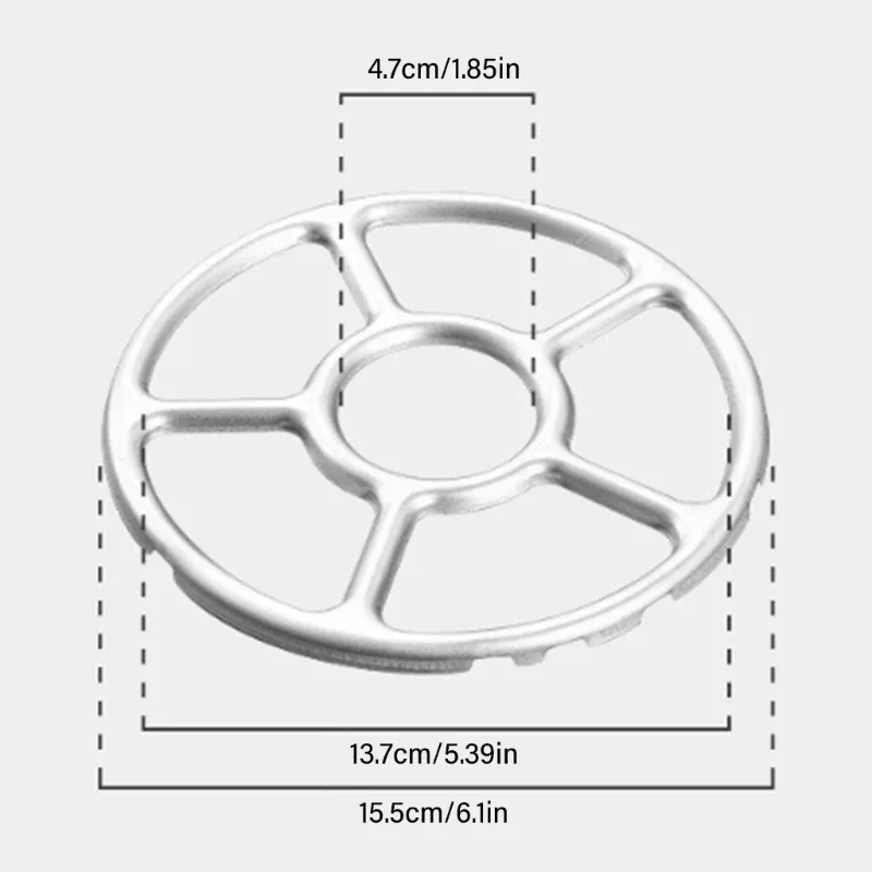 5 Pieces Gas Rings Reducers Trivets Stovetop Reducers Coffee Pots Rings Gas Stove Cooker Plate