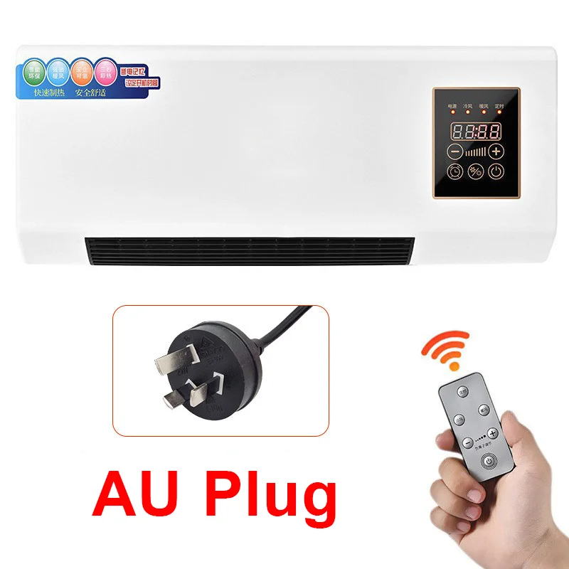 2 in 1 Portable Air Conditioner Heater Wall Mounted Ductless Cooling Heating Fan No Outdoor Unit Mini AC for Home Room RV image 3