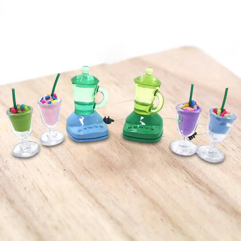 Umweltfreundliche Mini Modell Entzückende Mini Mixer Werkzeug Puppenhaus Zubehör Pretend Spielzeug Puppenhaus Mixer Kinder Spielzeug Geschenk