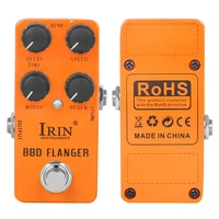 IRIN RS-08 BBD Flanger Pedal de efecto de guitarra efectos de Timbre de brida metálica pedales True Bypass piezas y accesorios de guitarra eléctrica