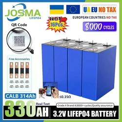 Akumulator LiFePO4 3.2V 310Ah 105Ah Grade A 6000+ Cycle Free Busbar Real 330Ah do akumulatorów litowych DIY 12V 24V 48V NO TAX