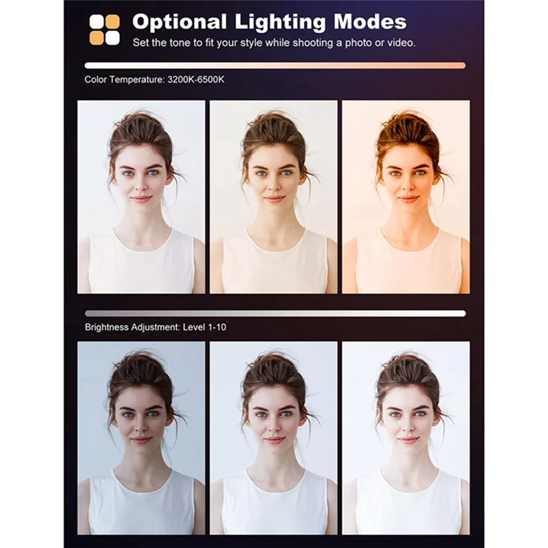 

B45C 60 LED 2000MAh Multifunction Soft Light Cell Phone Fill Light Computer Video Conference Photography Pocket Light