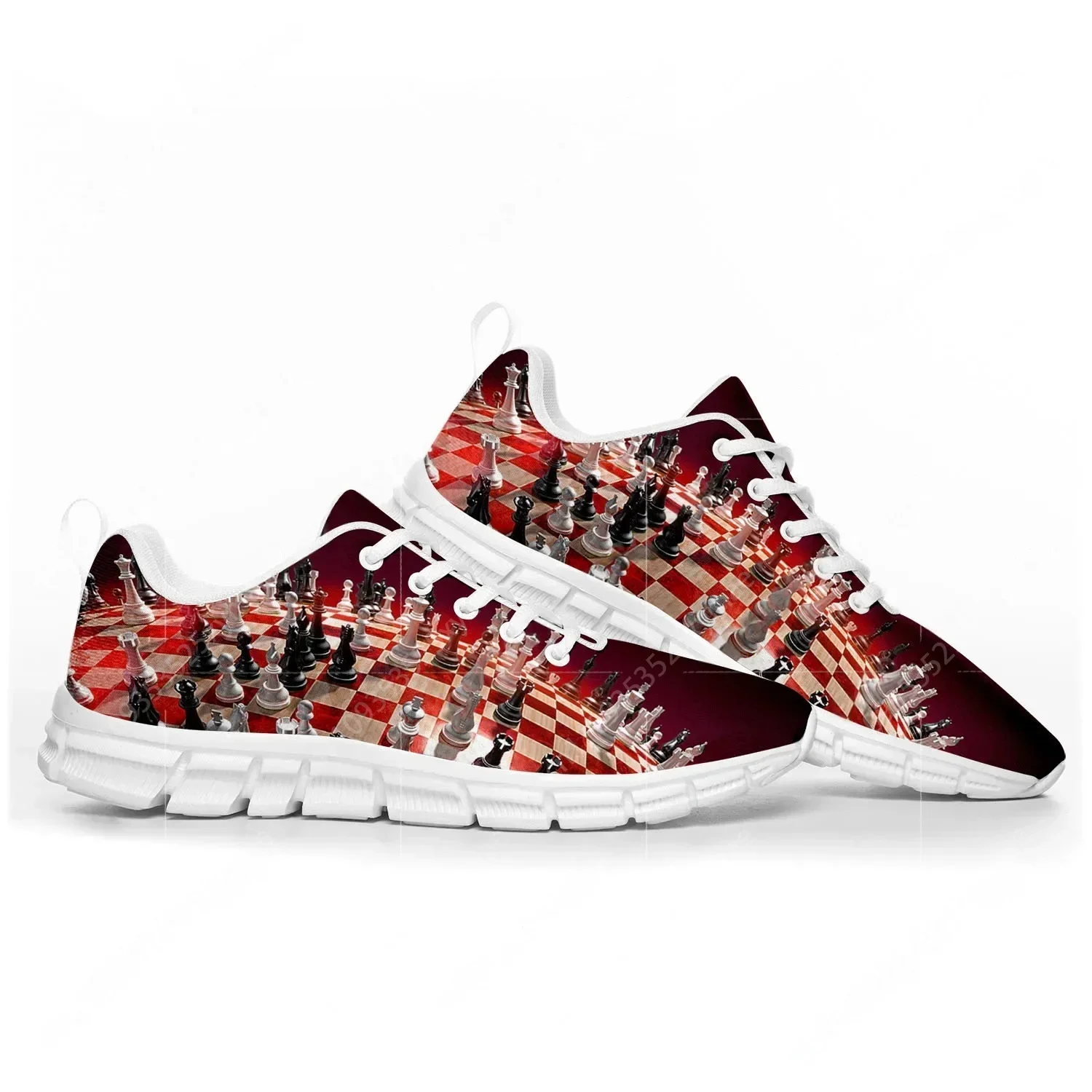 Chess International Pop Sports Shoes Mens Womens  Sneakers Casual Custom High Quality Couple Shoes White