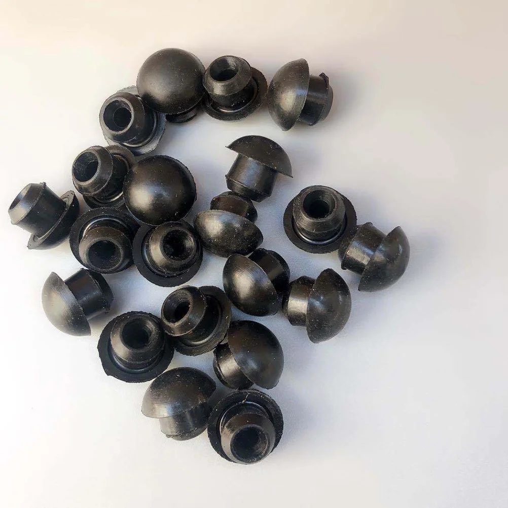 10 Pcs Hydraulic Jack Parts Oil Plug Horizontal Floor Plugs Bung Fuel Bottle Black Rubber