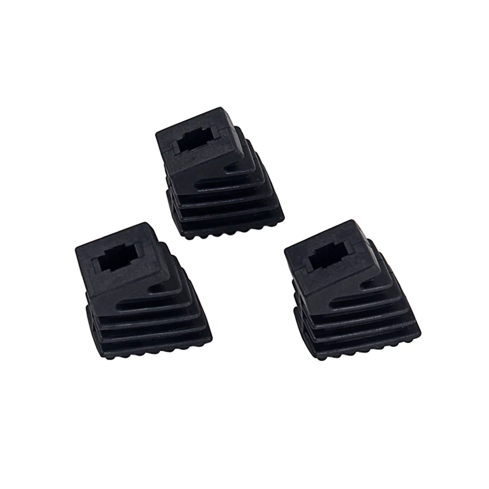 

3pcs Drum Rubber Feet For Cymbal Stand Rack Floor Protector Single Braced Double Braced Replacement Black Durable High Grade