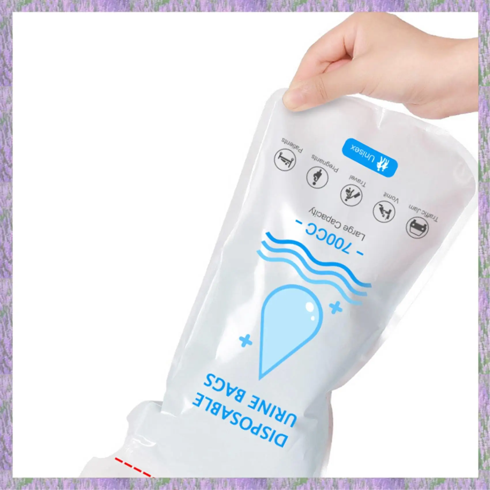 

A63K-24Pcs Disposable 700Ml Portable Emergency Urine Bag For Women Men Children,Leak-Proof Toilet For Camping,Travel,Hiking