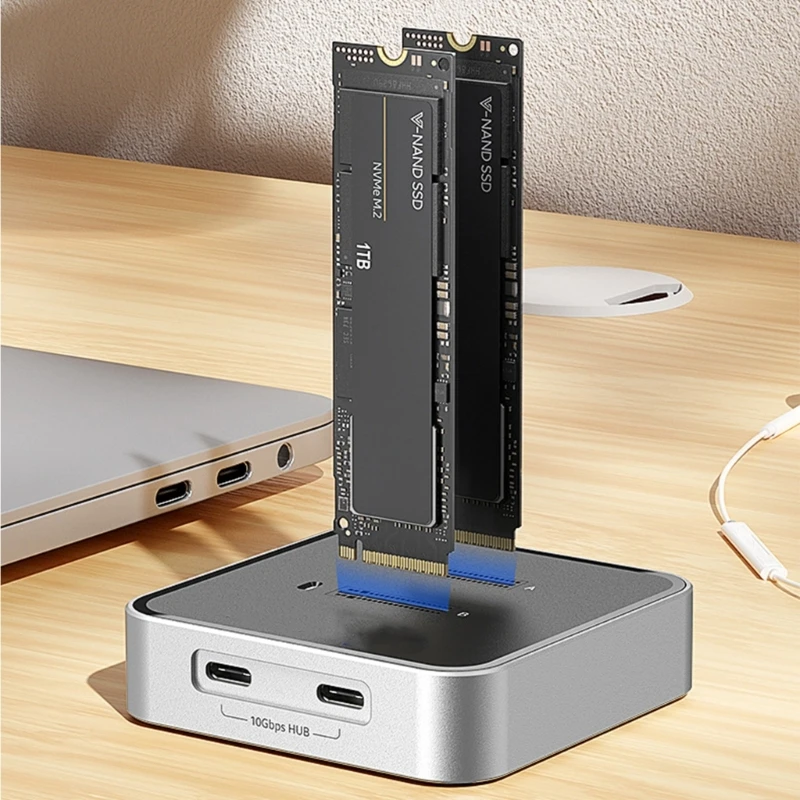 M.2 Função clone independente da estação ancoragem SSD 10 Gbps Instalação da taxa transferência NVME NVME SSD CLONER