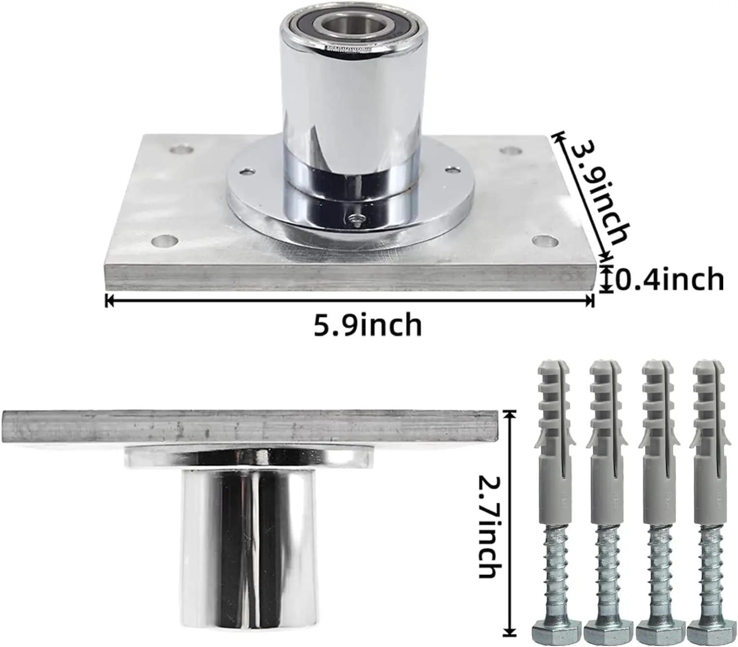 Fixed Plate Pole Dance for GYM Home Safer, More Stable Ceiling Installation Accessory, Perforated Top Plate Dance Pole Kit