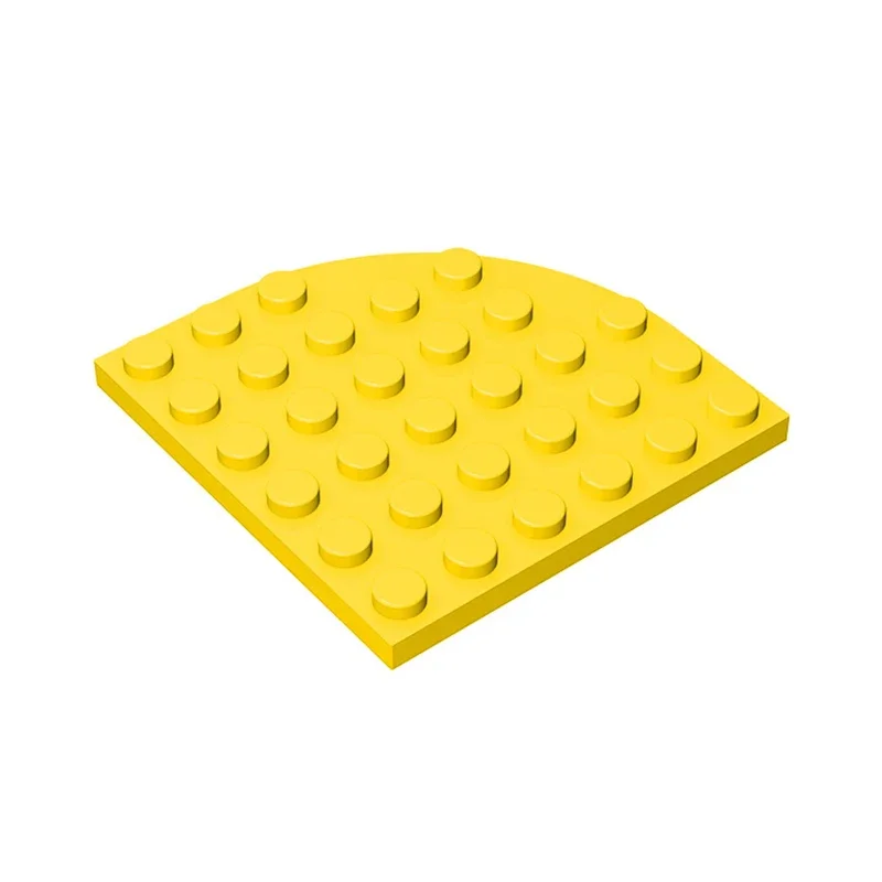 Gobricks 1 stks MOC Plaat Ronde Hoek 6x6 Bricks Compatibel Met 6003 Model Bouwstenen Onderdelen Kids DIY Assembleert Speelgoed Gift