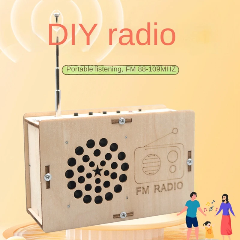 DIY FM Radio Model Kit Student Science Training Experimental Equipment For Boy Girls Birthday Gift