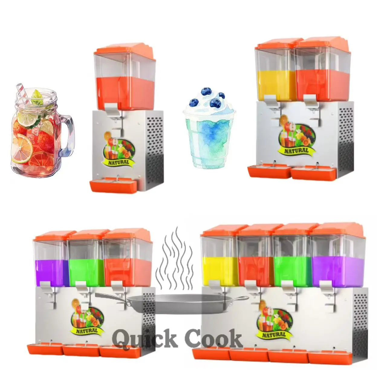 Commercial Durable Low Price Multi-functional Orange Juice Machine Electric Wine Fruit Juice Dispenser Beverage Machine