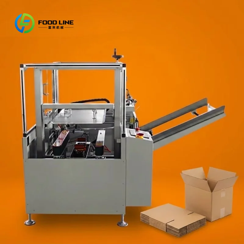 Customized Automatic Case Unpacker Carton Box Opener Erecting Forming Machine Cardboard Unpacking Equipment with Bottom Tape