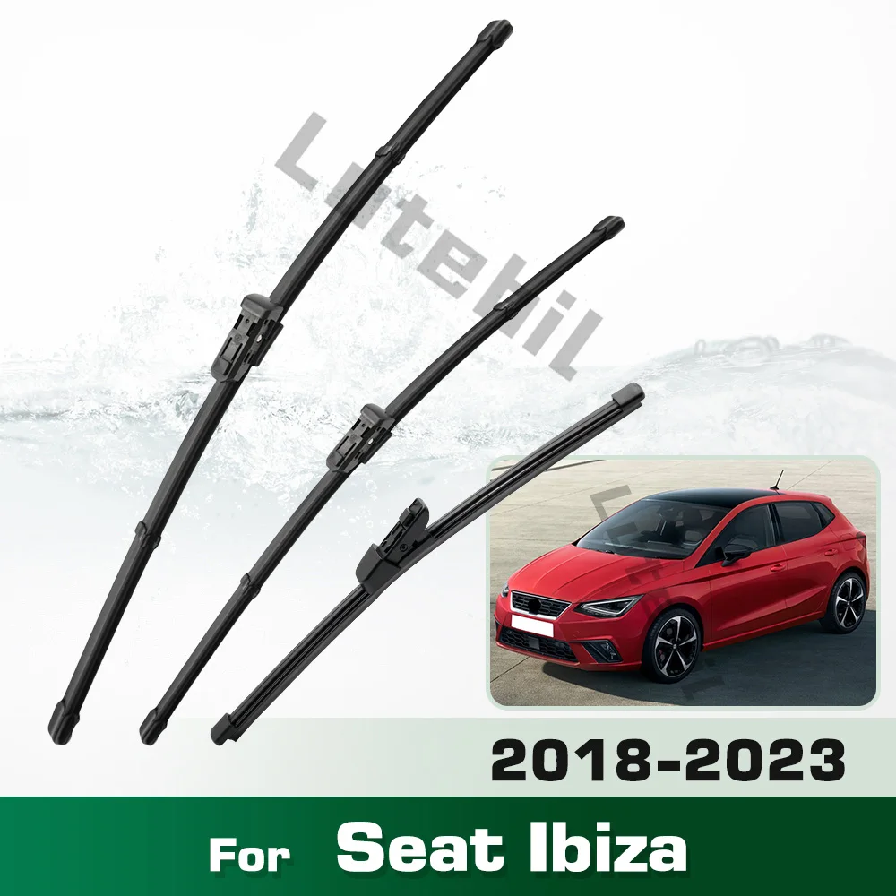 

Для Seat Ibiza 6F 2018-2023 стеклоочиститель с левым рулем, комплект щеток переднего и заднего стеклоочистителя, щетки для лобового стекла 26 "16" 13"