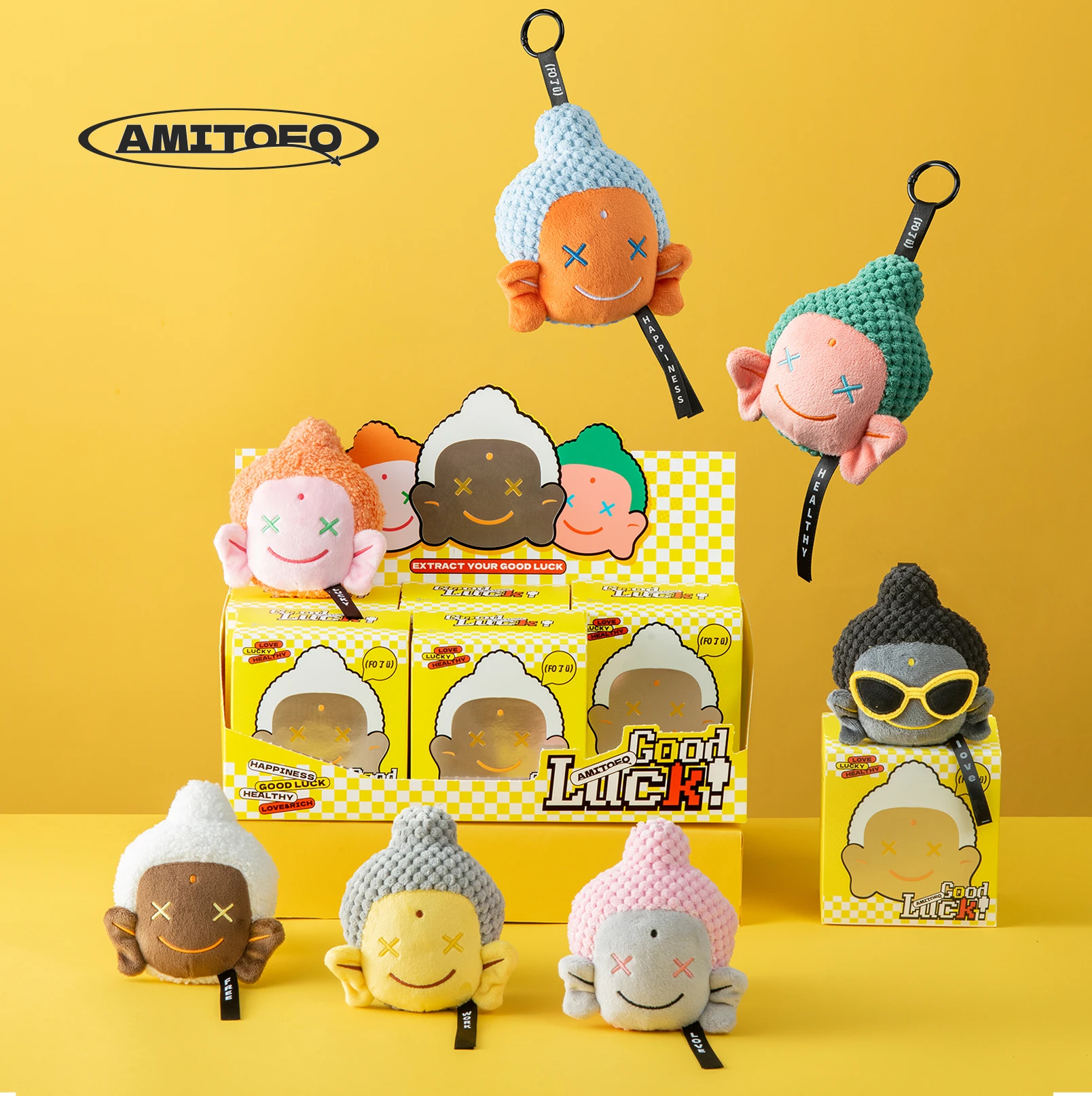 

Authentic Spot Fo U Blind Box Plush Series Trendy Blind Box Figurines Good Luck Bags Pendants Dolls Gifts Halloween Gifts