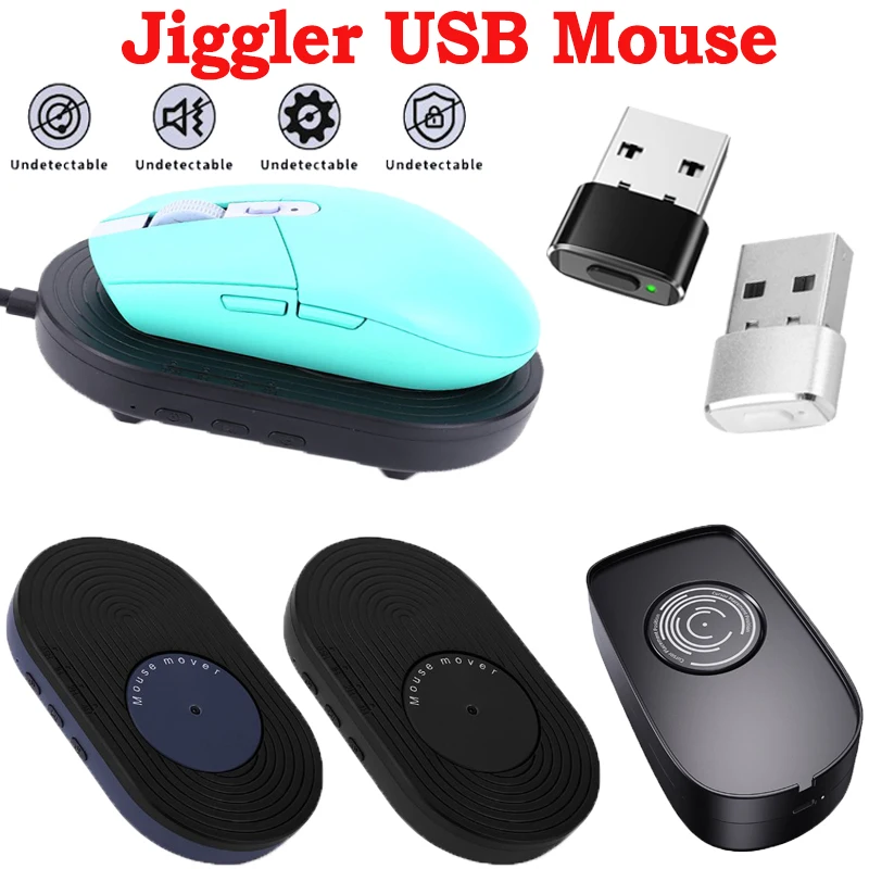 Muis Jiggler Niet-Detecteerbare Muis Verhuizer Virtuele Automatische Beweging Wiggle Shaker Simulator Met Aan/Uit-Schakelaar Voor Computer Ontwaken