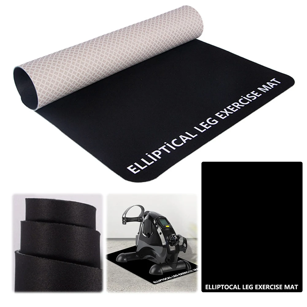 Ellipse Leg Exerciser Machine Mat Under Desk Elliptical Mat Soft Non-Slip Workout Mat Enhance Stability for Exercise Equipment