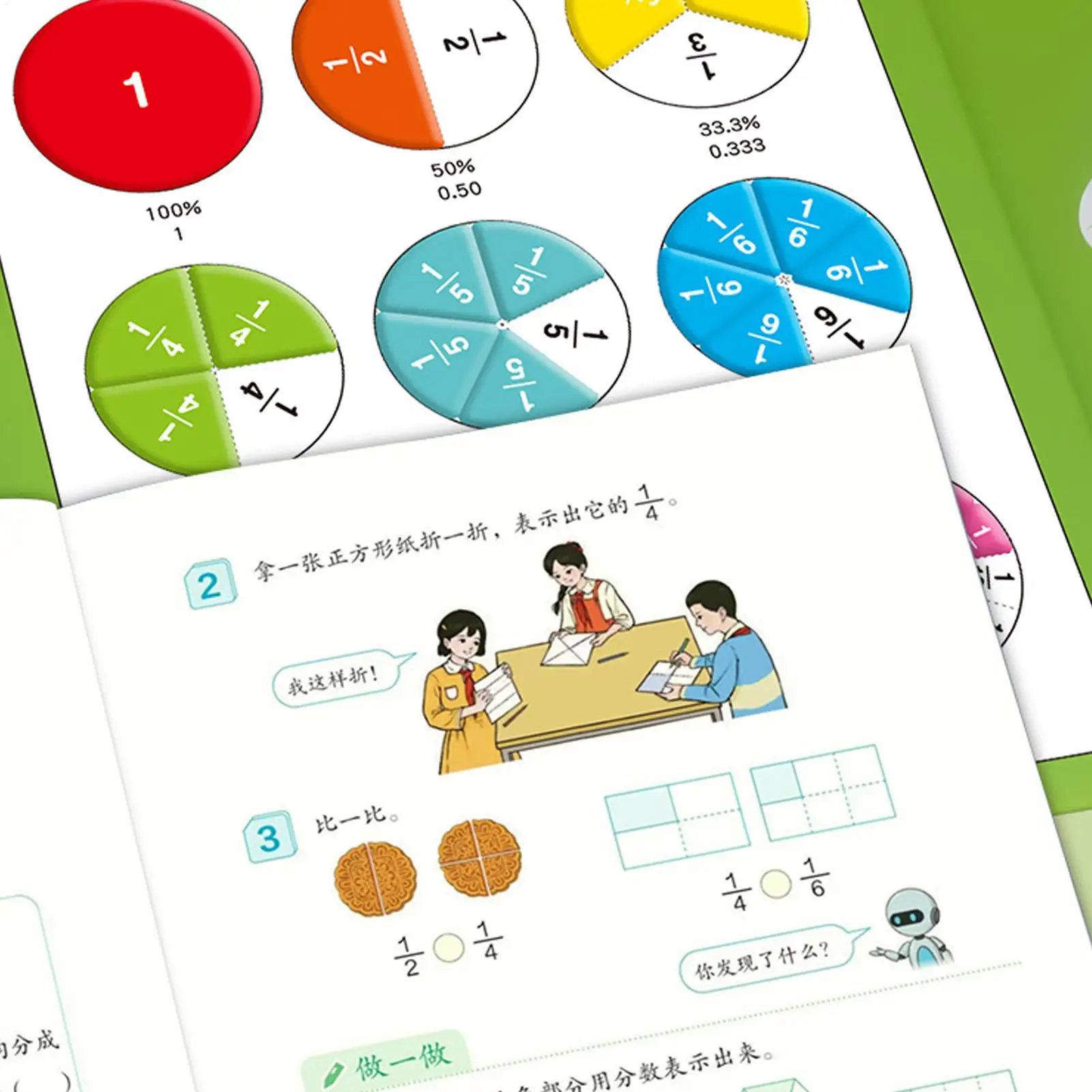 Magnetische breuktegels Wiskunde Leren Manipulatieven Educatief bouwsteenspeelgoed voor klaslokaal School Kleine groep
