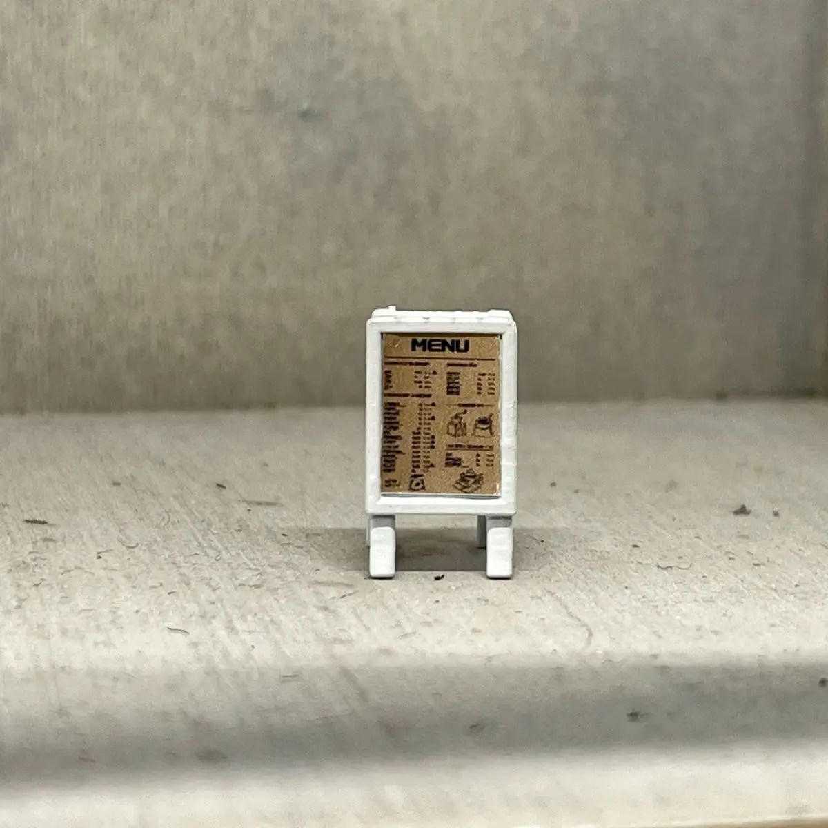 1/64 مقهى مقهى مقهى بار لافتات معلومات القائمة مجلس نموذج المشهد مخصص طاولة رمل مصغرة