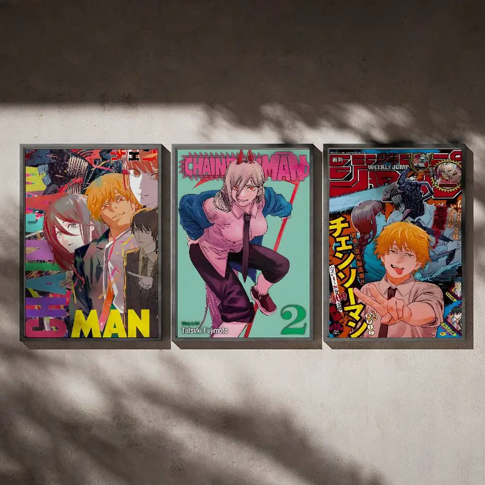 

Anime C-Chainsaw Man Poster Posters,waterproof Paper Stickers,coffee Shops,bar Living Rooms